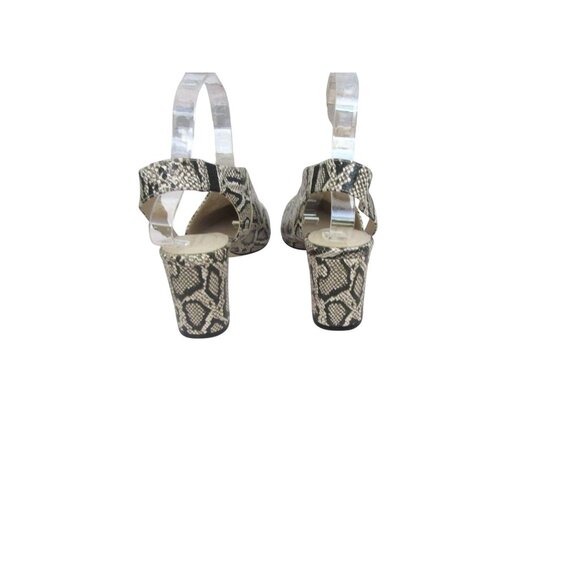 Cole Haan Vania Snake Print Leather Slingback Pumps Size 7.5M - Picture 4 of 6